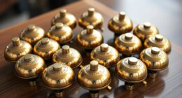 stylish brass bike bells