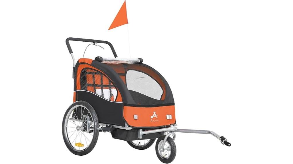 swivel bike trailer