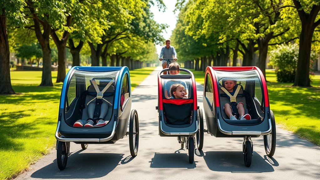 top double bike trailers