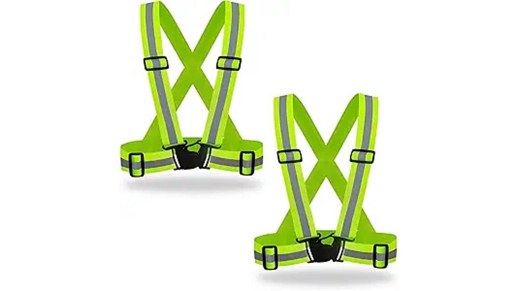 two high visibility vests