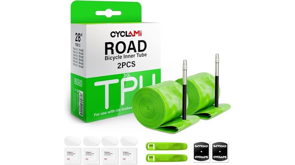 two pack road bike tubes