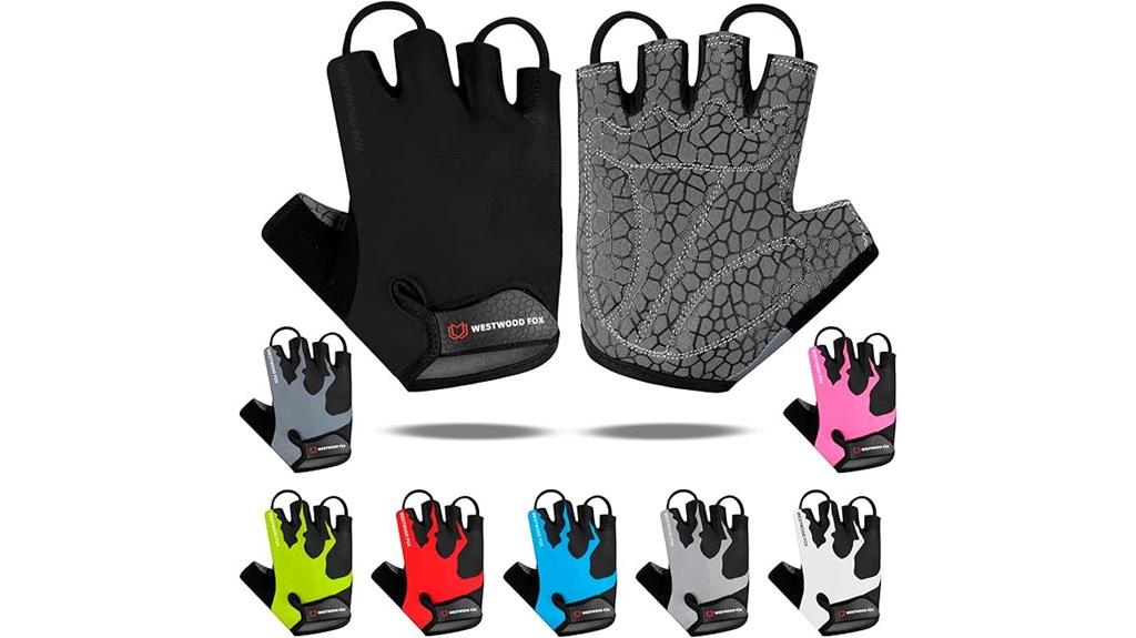 unisex padded mountain cycling gloves