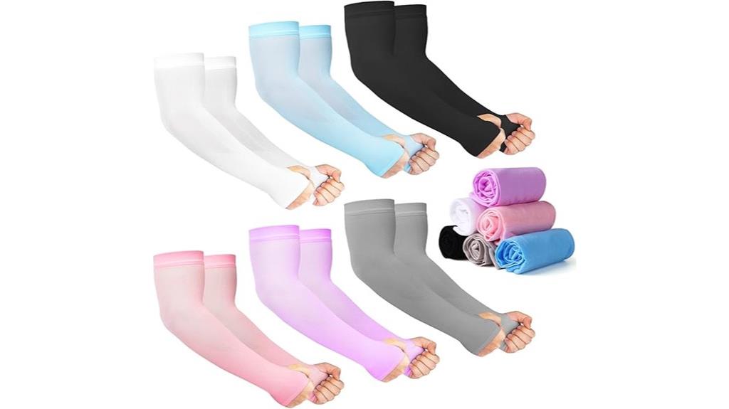 uv protection sleeves with thumb holes