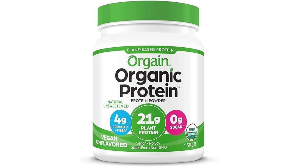 vegan protein powder package