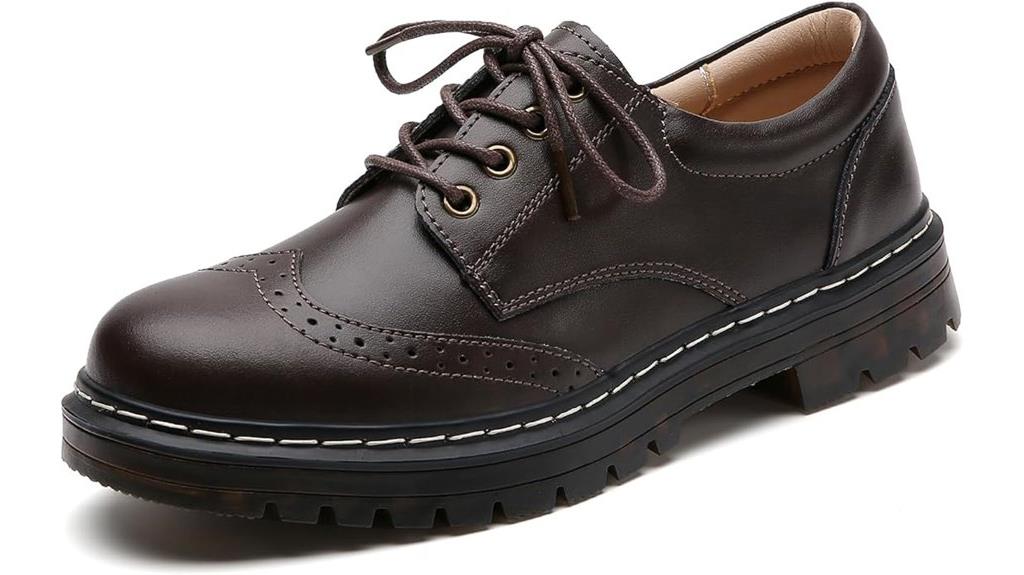 vintage leather brogue shoes