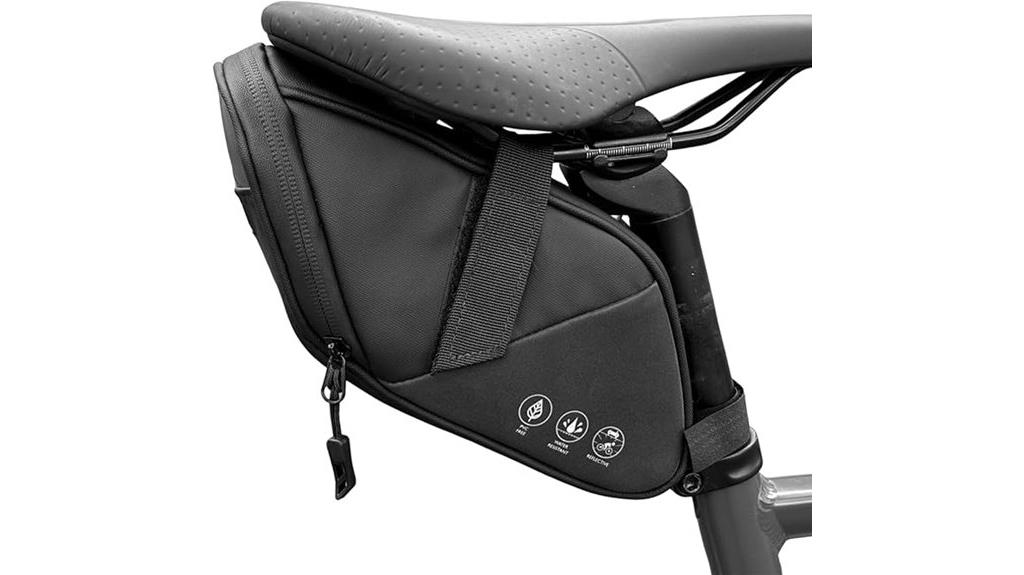 water resistant bicycle saddle bag