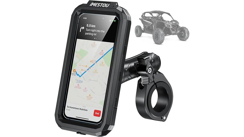 waterproof atv smartphone mount