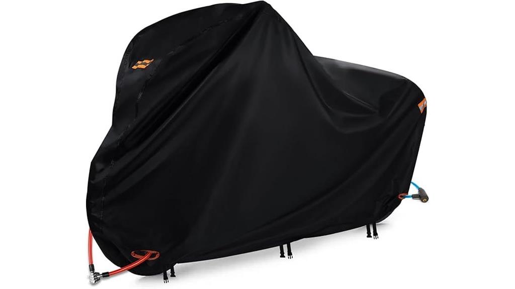 waterproof bicycle cover with locks