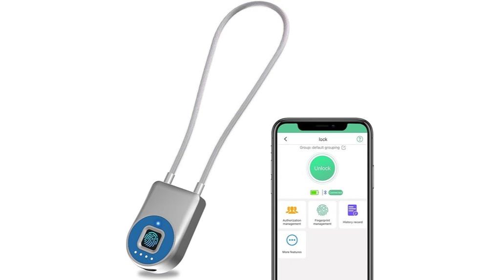 waterproof fingerprint bike lock