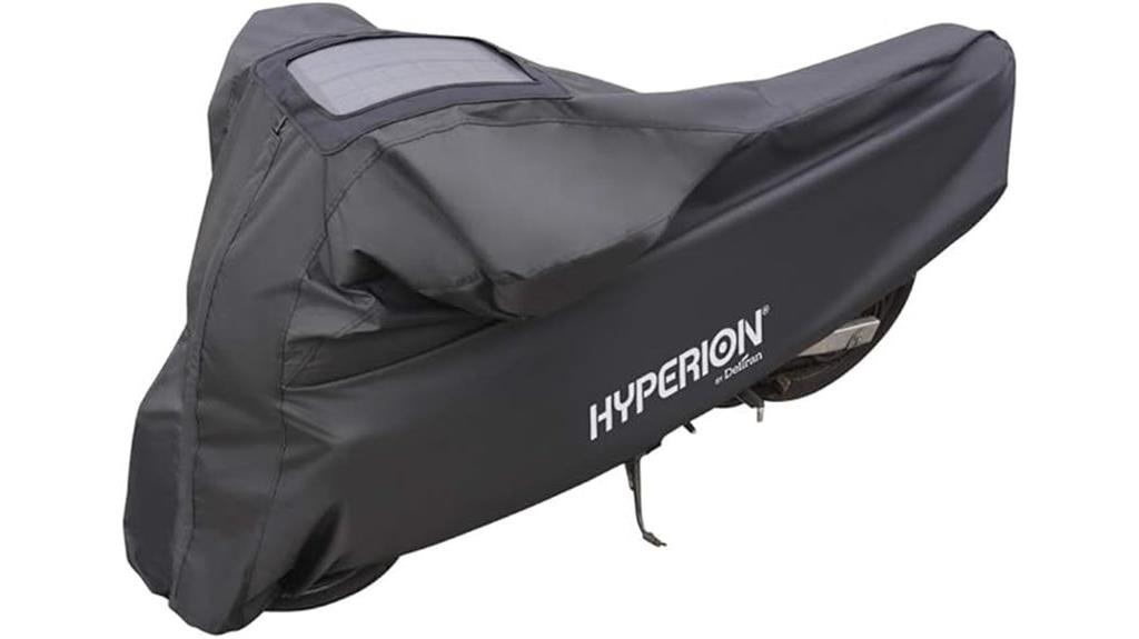 waterproof motorcycle cover with solar