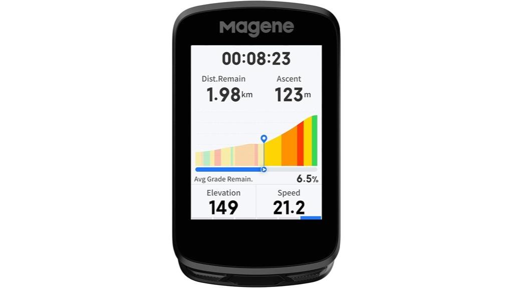 waterproof touchscreen bike computer