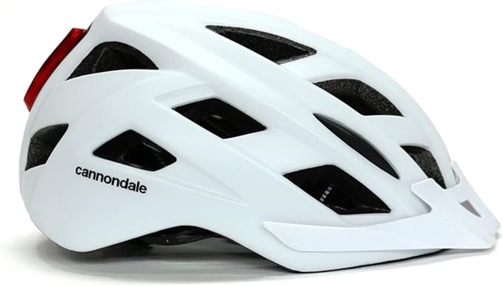 white cannondale quick helmet