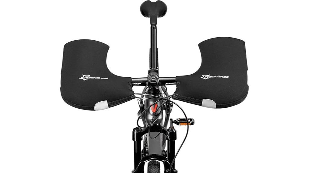 winter cycling handlebar mittens