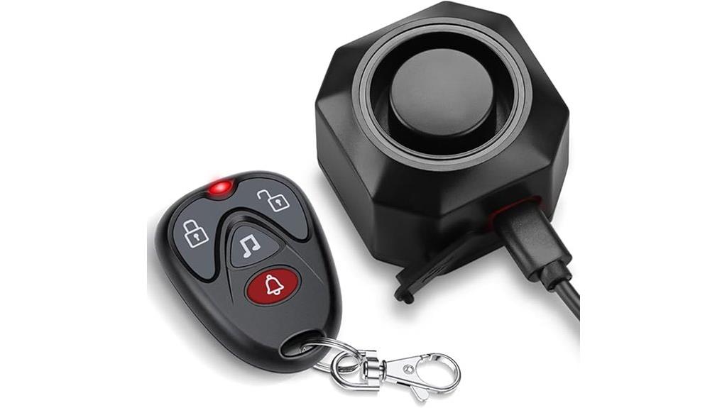 wireless rechargeable bike alarm