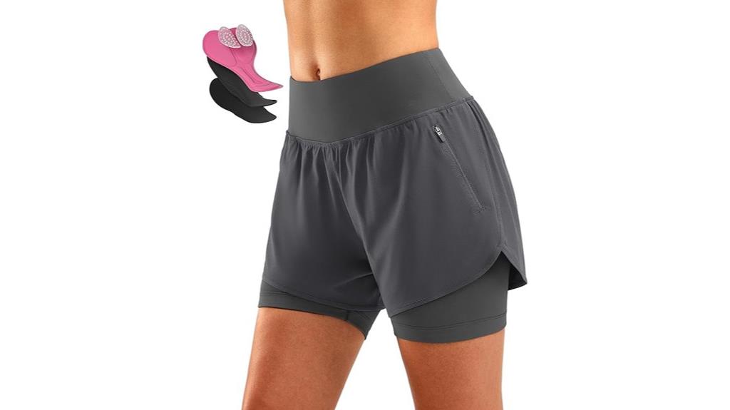women s bike shorts with padding