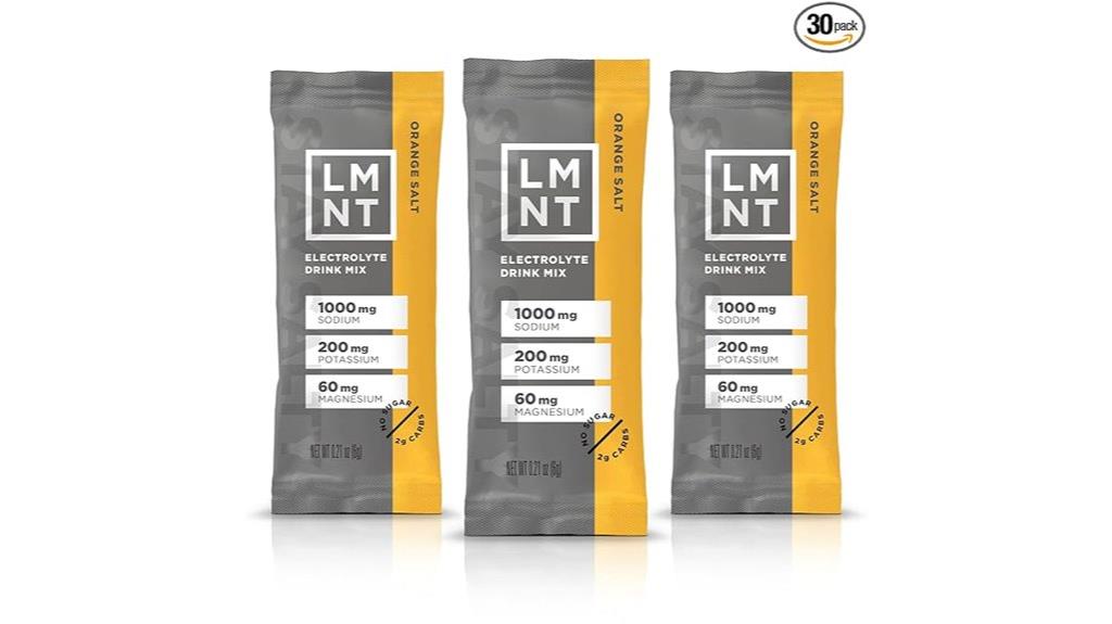 zero sugar orange electrolyte mix
