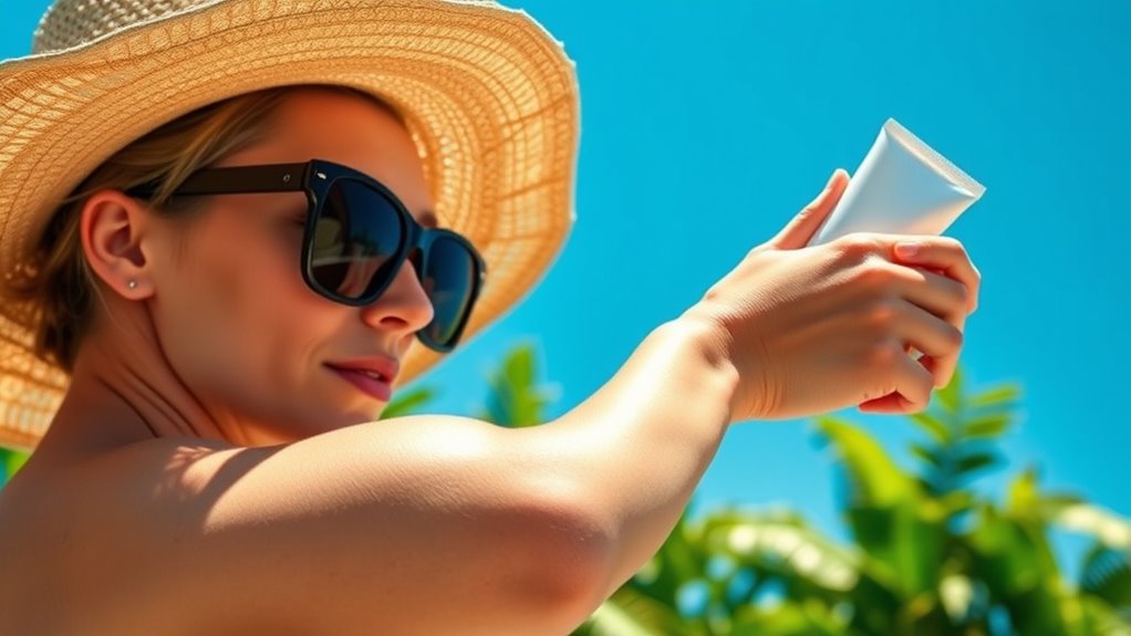 apply sunscreen and protective clothing