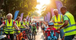 assisting at cycling events