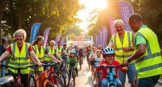 assisting at cycling events