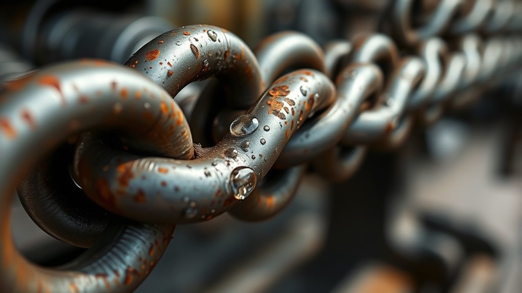 chain lubrication reduces wear