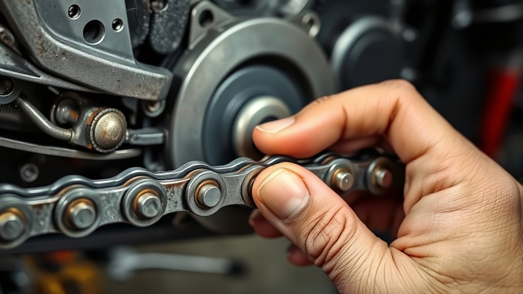 check chain slack regularly