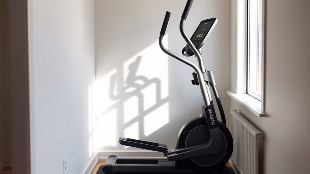 compact elliptical with versatile features