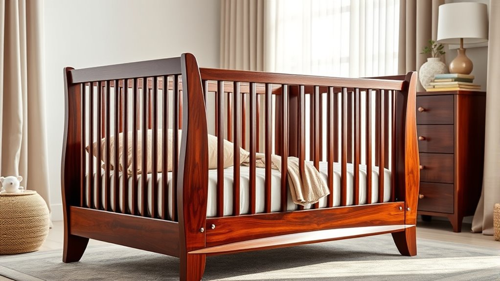 elegant convertible baby cribs