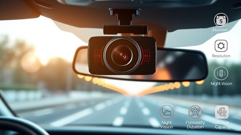 key features for dash cameras
