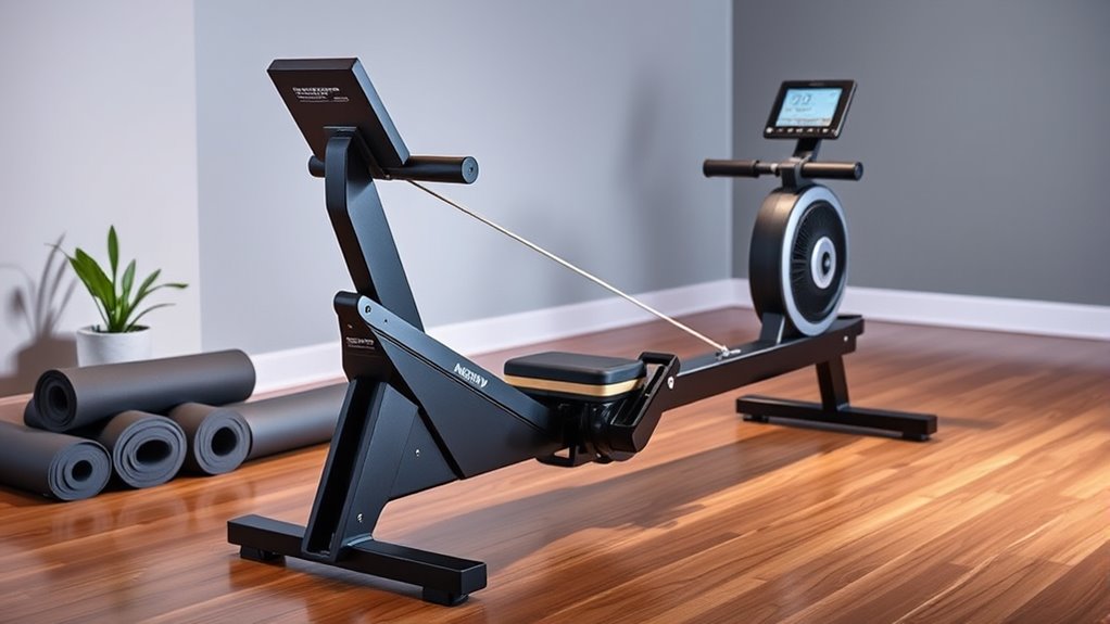 key rowing machine features