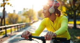 listen carefully while cycling