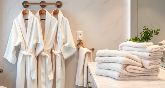 luxury bathrobe towel sets