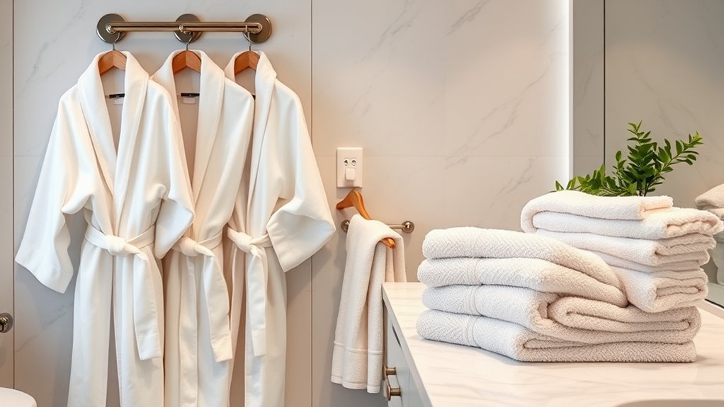 luxury bathrobe towel sets
