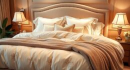 luxury bedding for spa style comfort