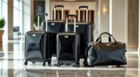 luxury durable travel luggage