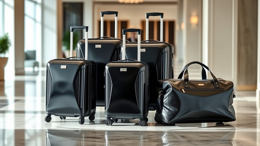 luxury durable travel luggage