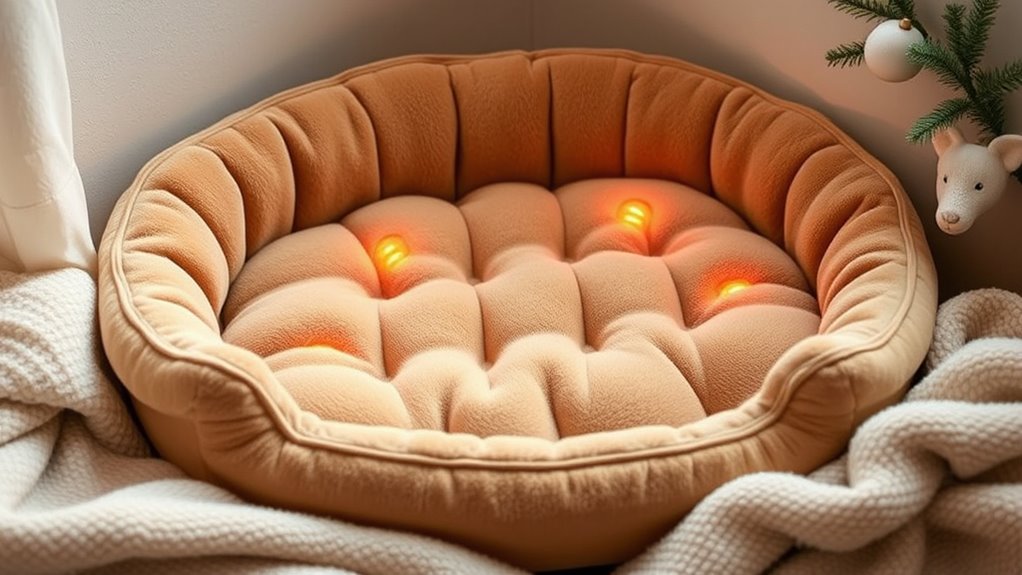 luxury heated pet bed collection