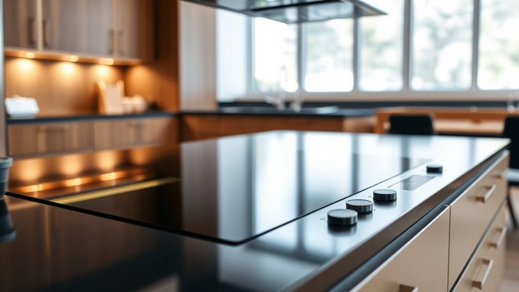 luxury integrated venting cooktops