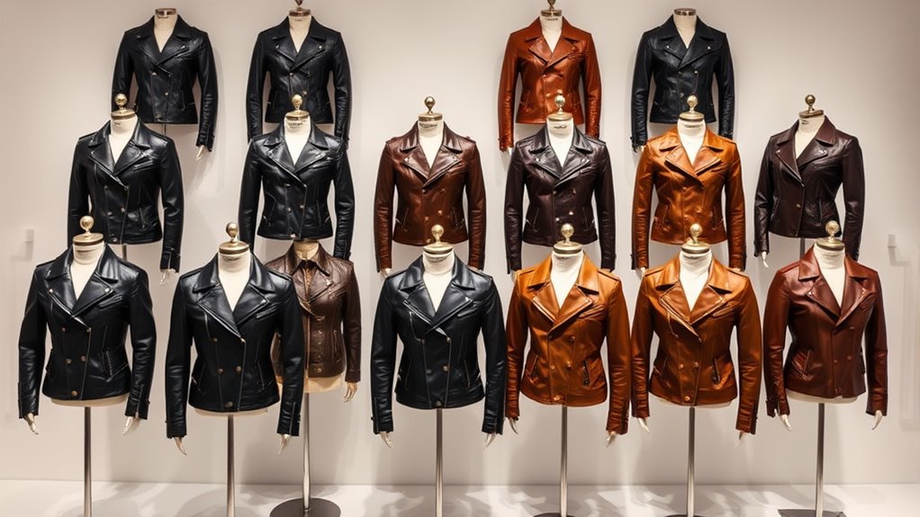 luxury leather jackets showcase