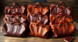 luxury leather travel bags