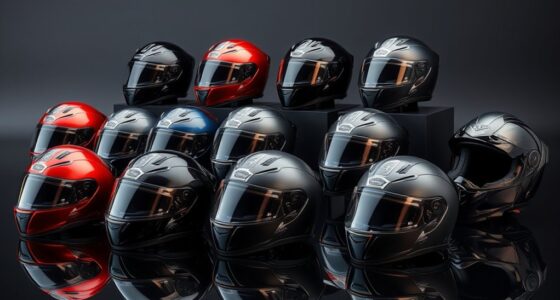 luxury motorcycle helmets selection