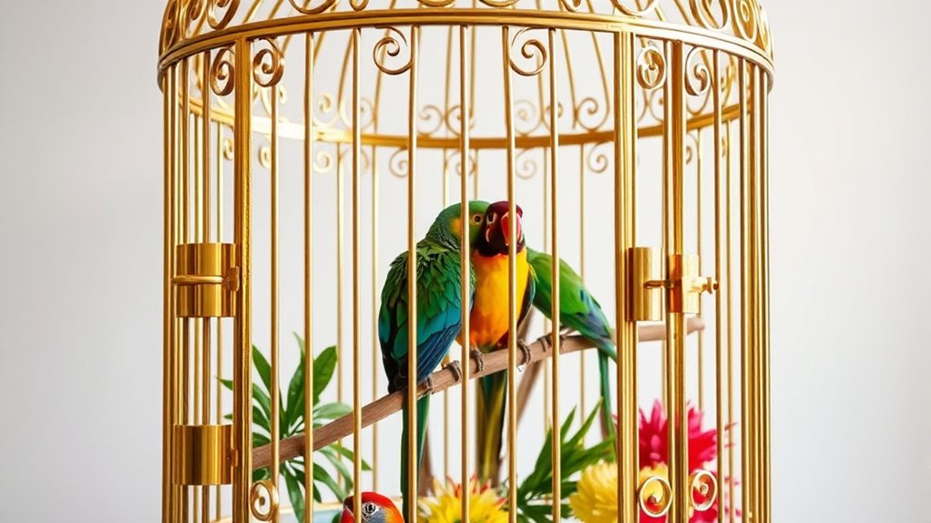 luxury safety bird cages