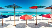luxury stylish sun umbrellas