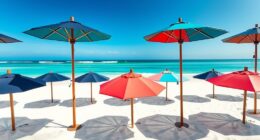 luxury stylish sun umbrellas