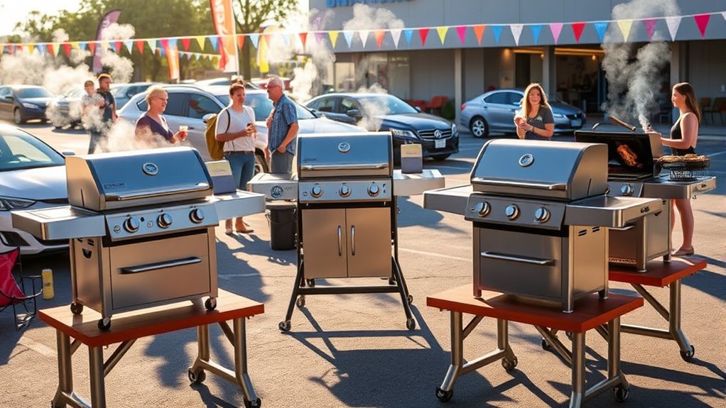 luxury tailgate grilling gear