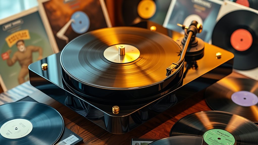 luxury vinyl record players