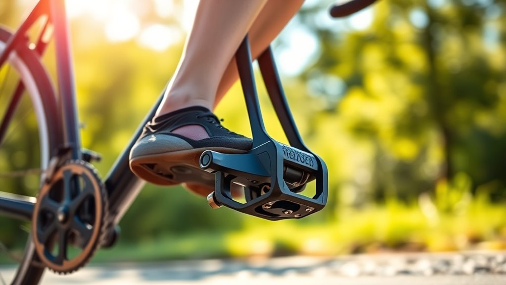 optimize knee friendly pedal float