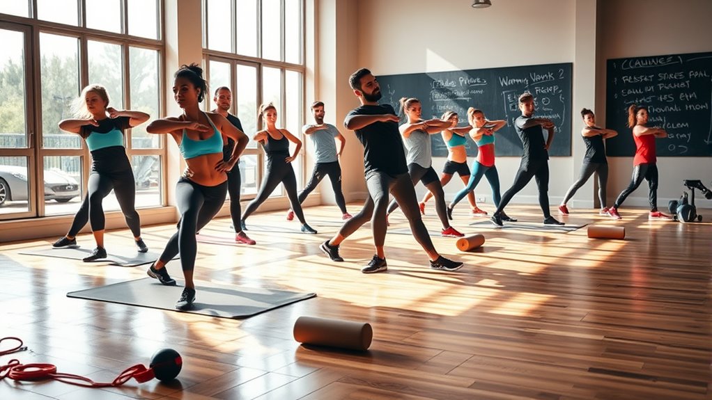 pre session warm up exercises