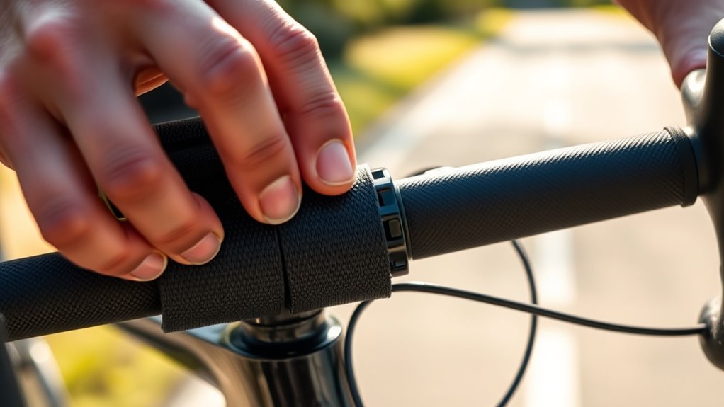 professional handlebar wrapping technique
