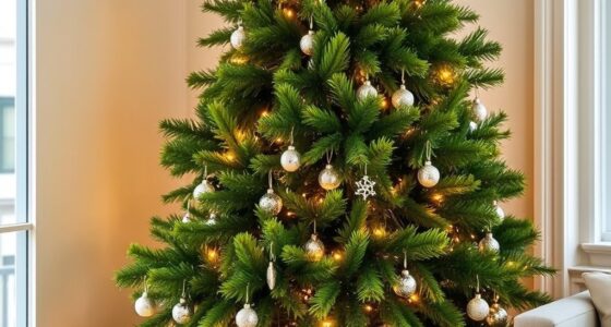realistic pre lit christmas trees