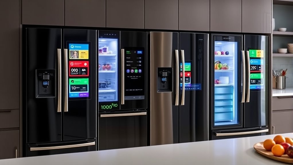 smart touchscreen refrigerator options